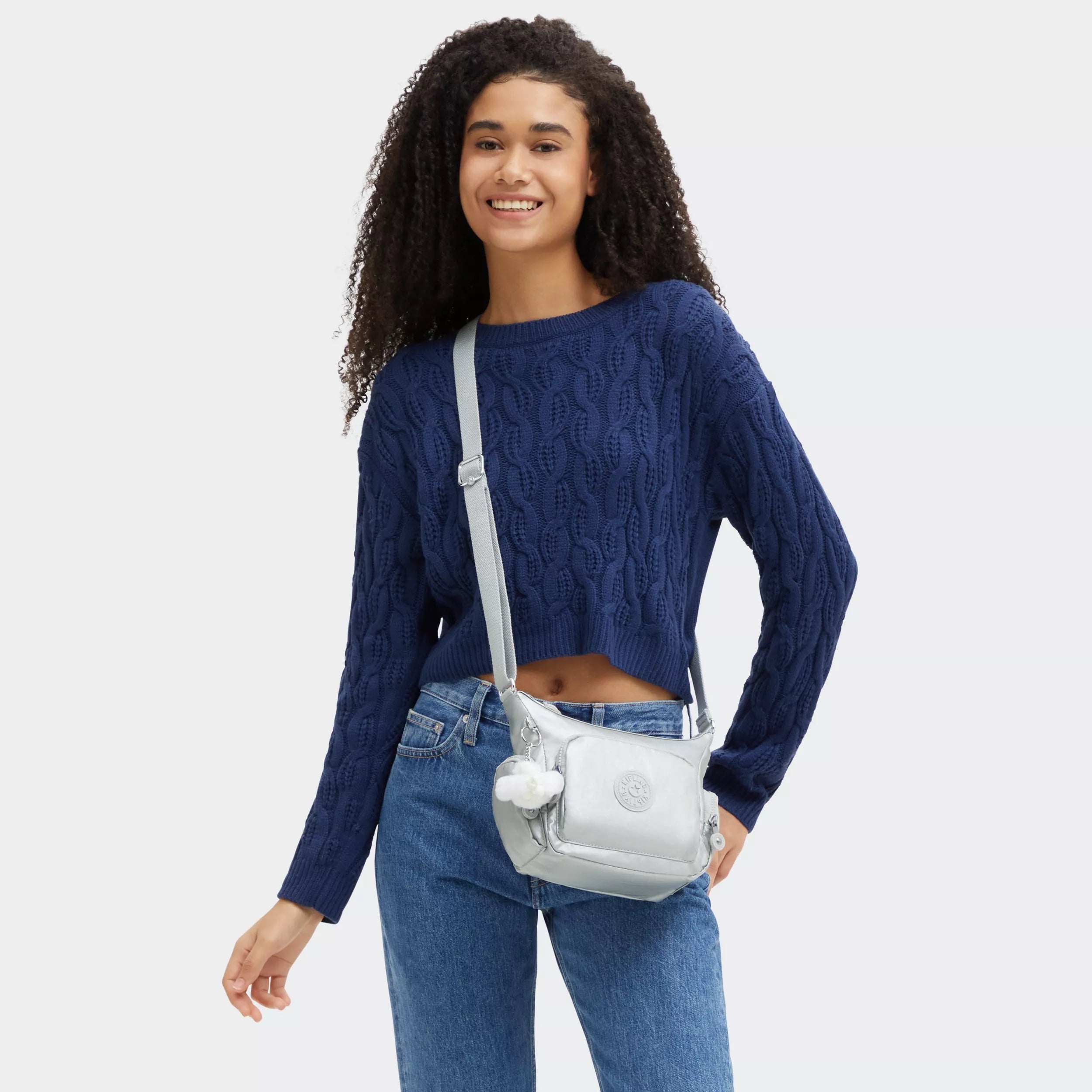 Gabbie Mini Metallic Crossbody Bag - Image 7