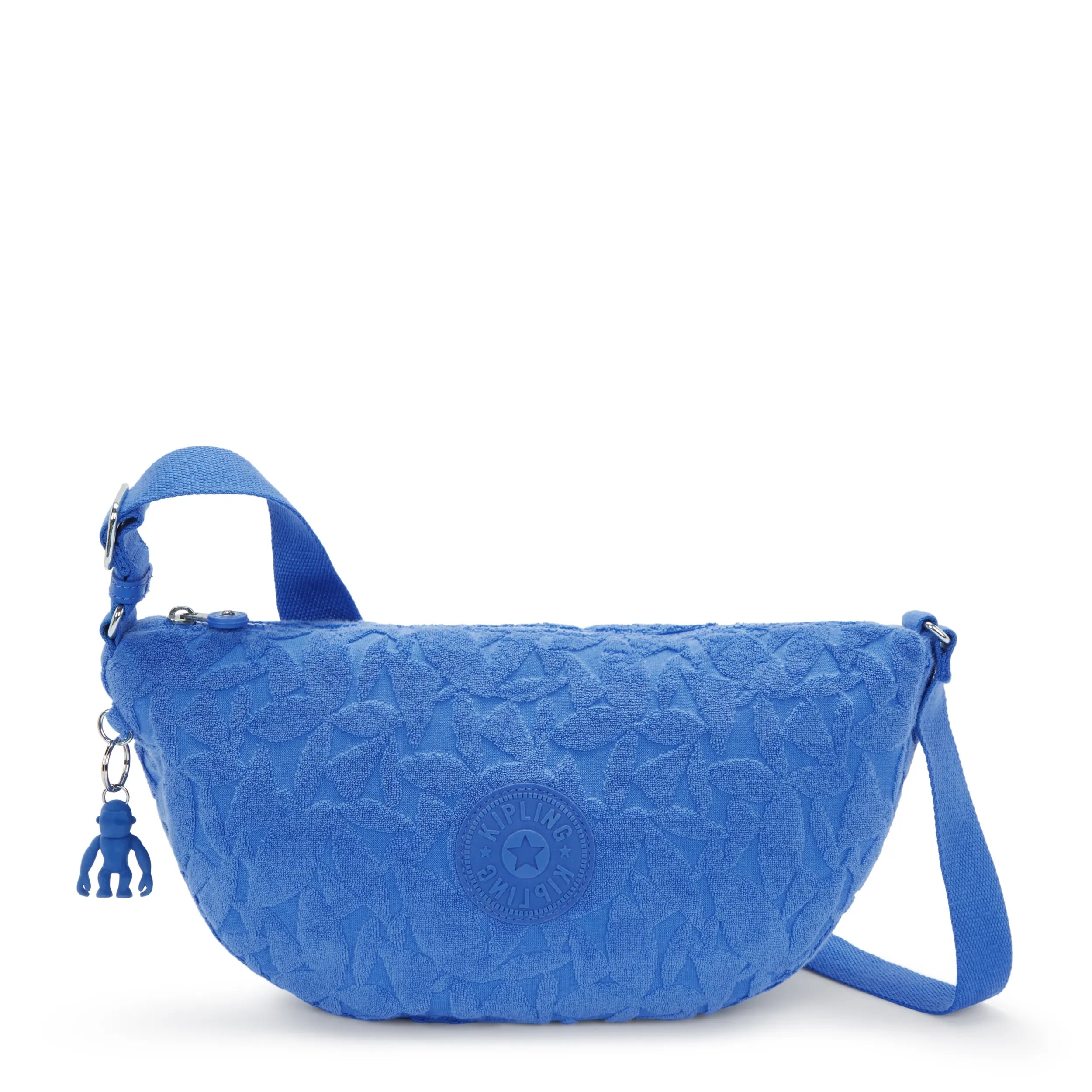 Julisa Terry Cloth Crescent Crossbody Bag