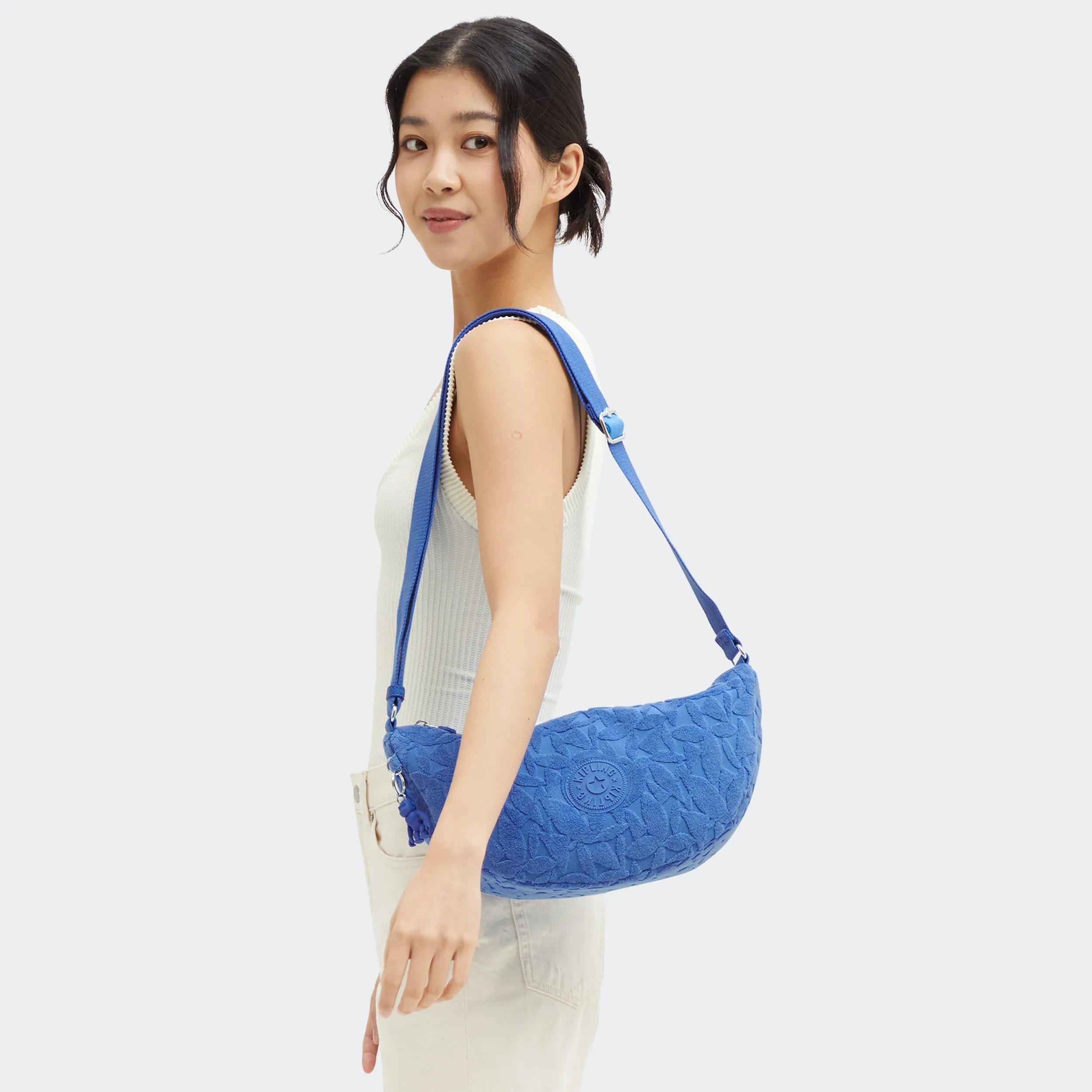 Julisa Terry Cloth Crescent Crossbody Bag - Image 2