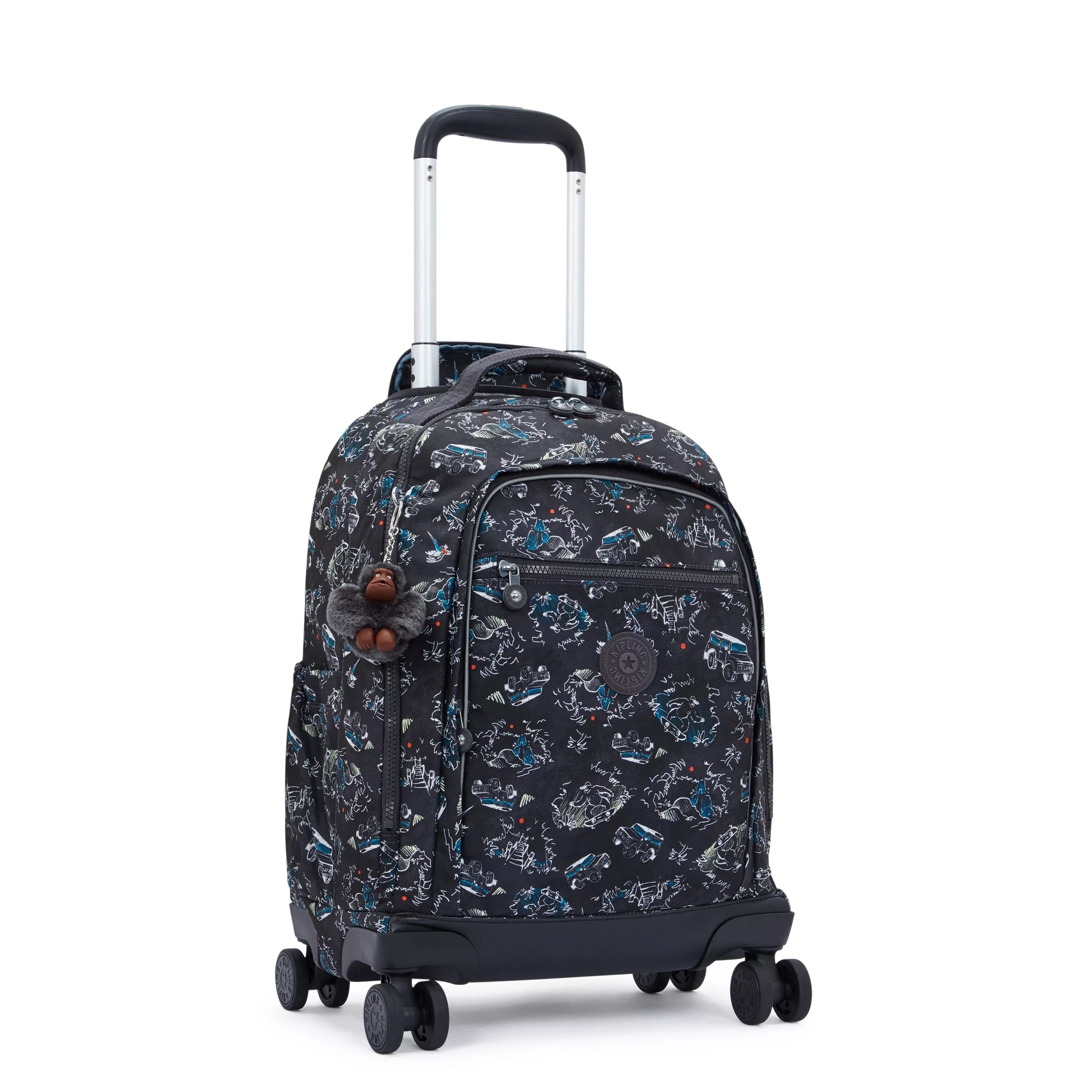New Zea Printed 15 Laptop Rolling Backpack - Image 4