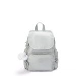 City Zip Mini Metallic Backpack
