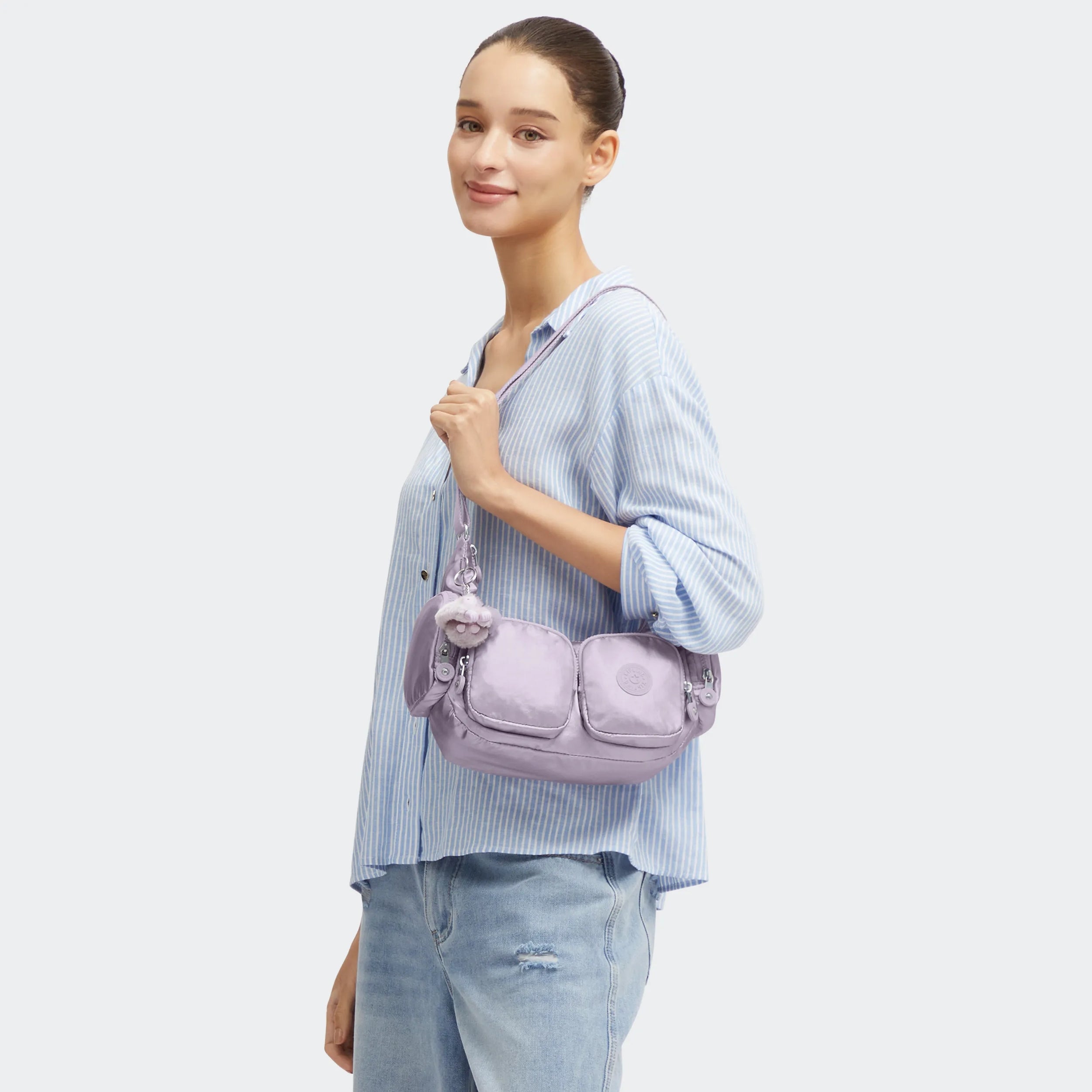 Rikka Small Metallic Crossbody Bag - Image 2