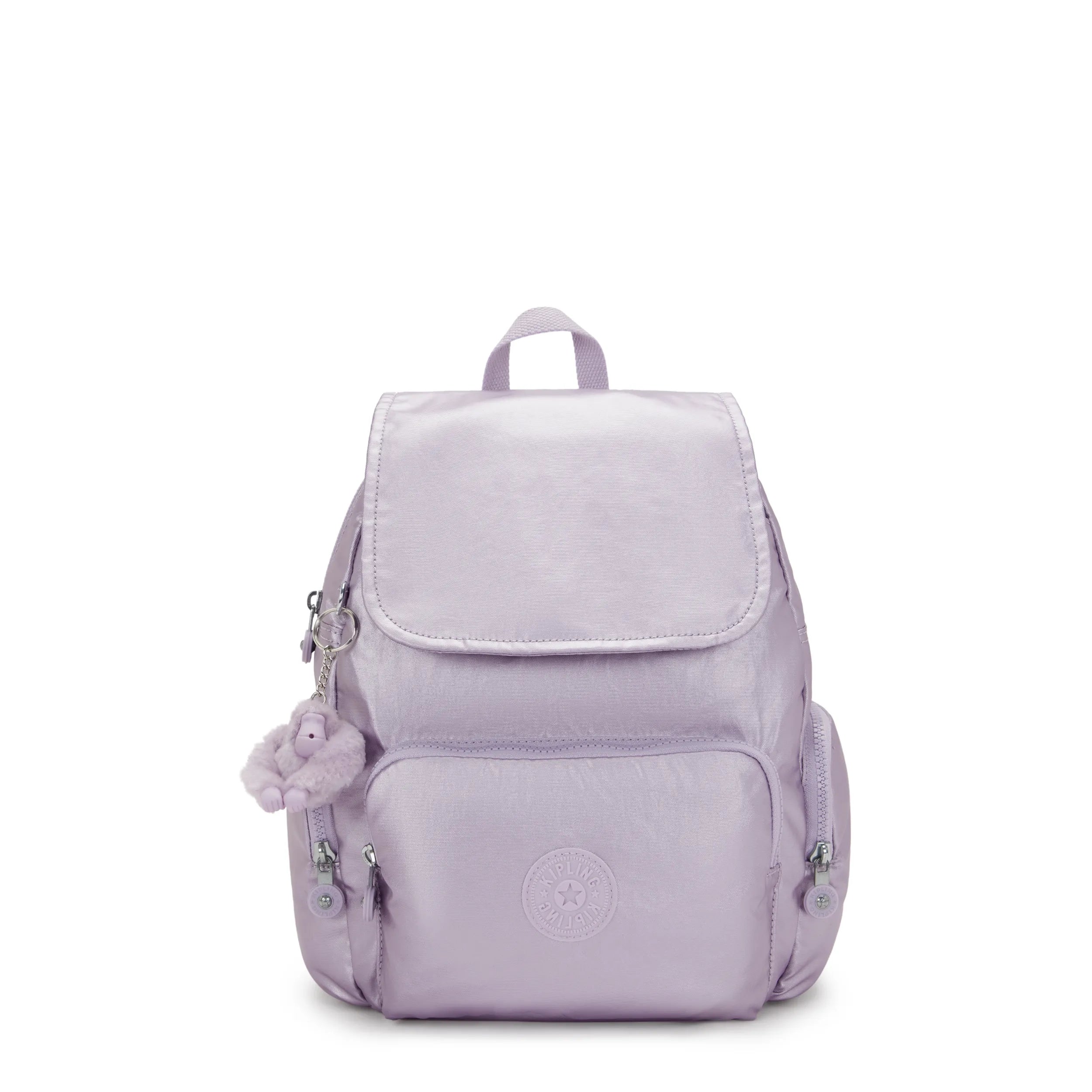 City Zip Small Metallic Backpack