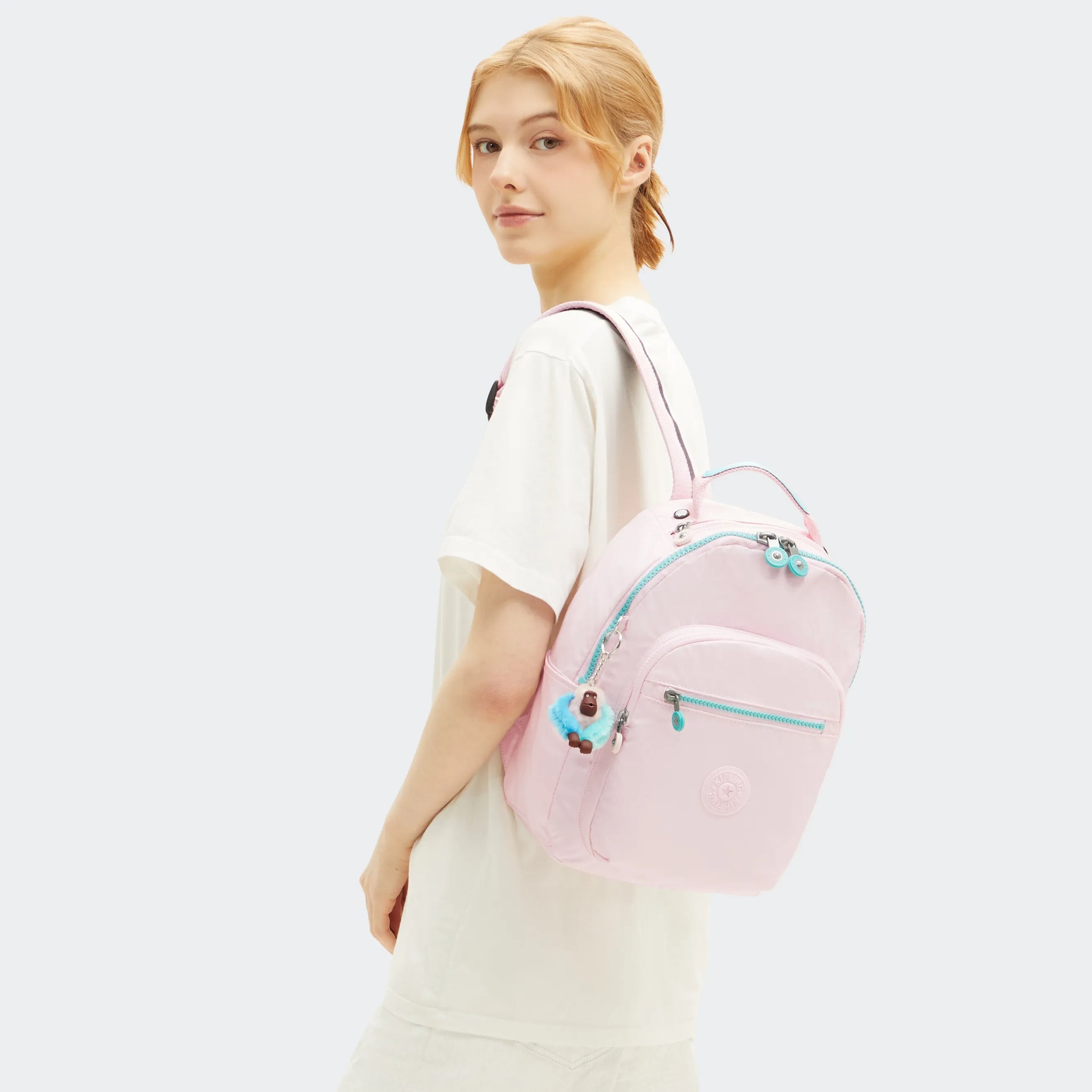 Seoul Small Metallic Tablet Backpack - Image 2