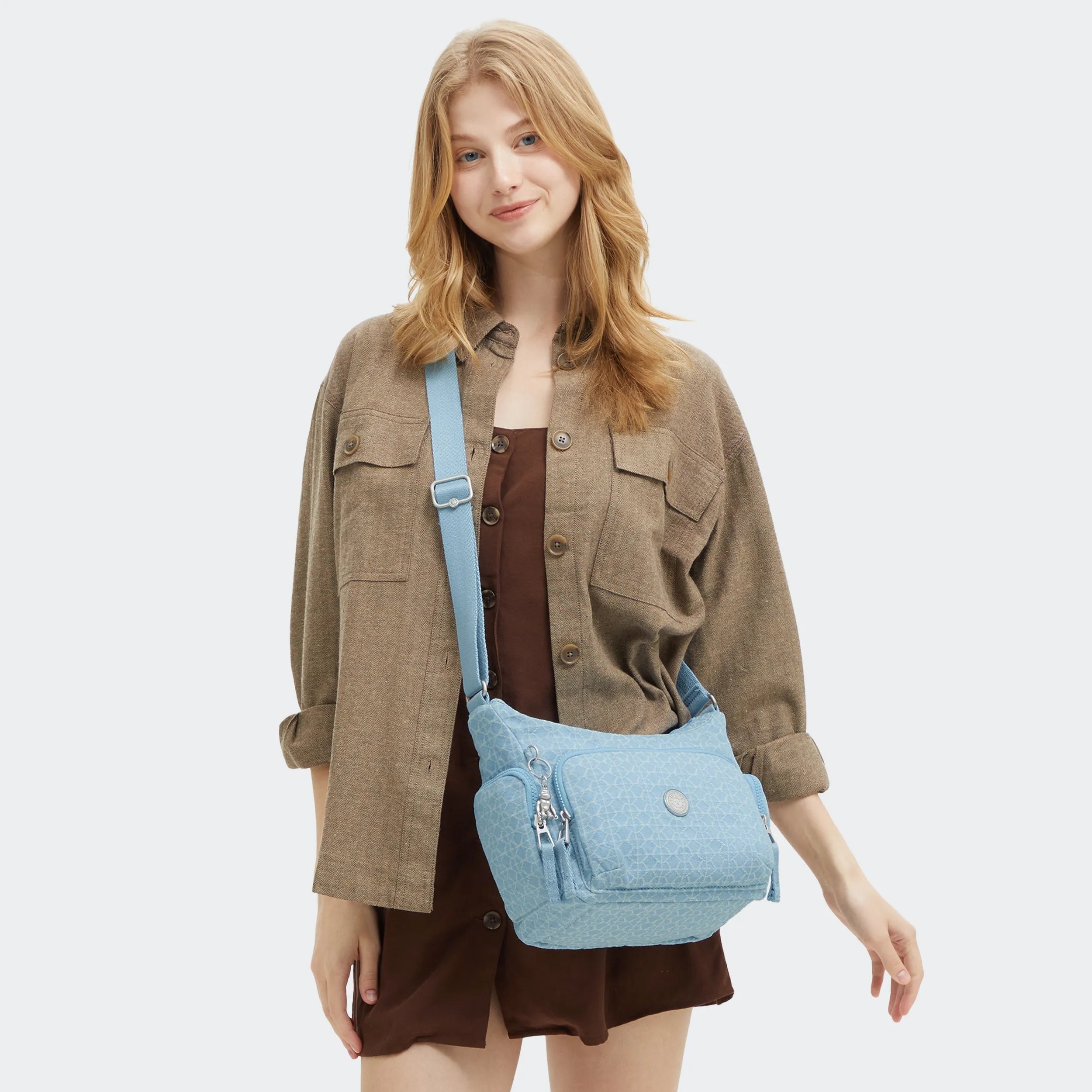 Gabb Small Printed Denim Crossbody Bag - Image 2