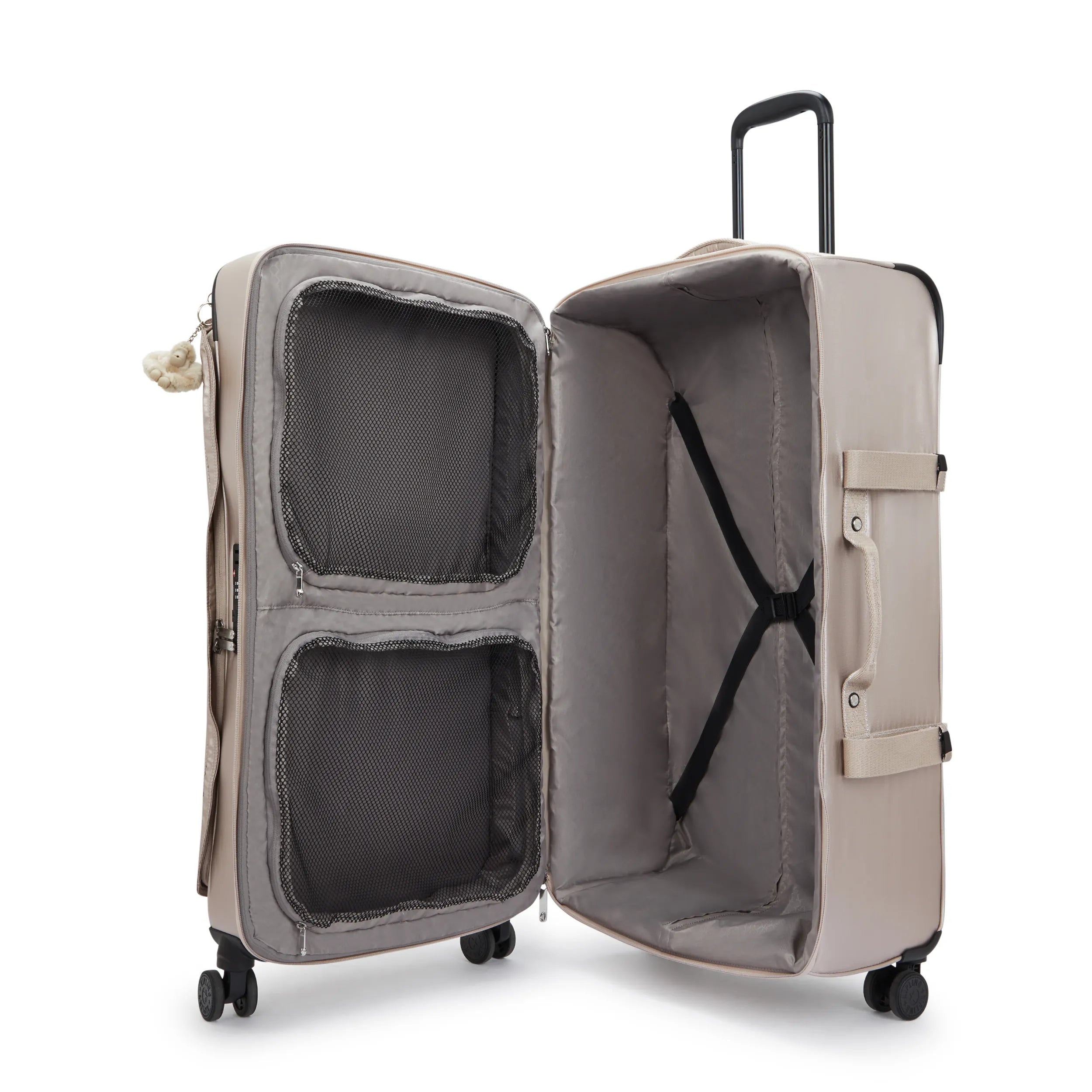 Spontaneous Large Metallic Rolling Luggage - Image 4