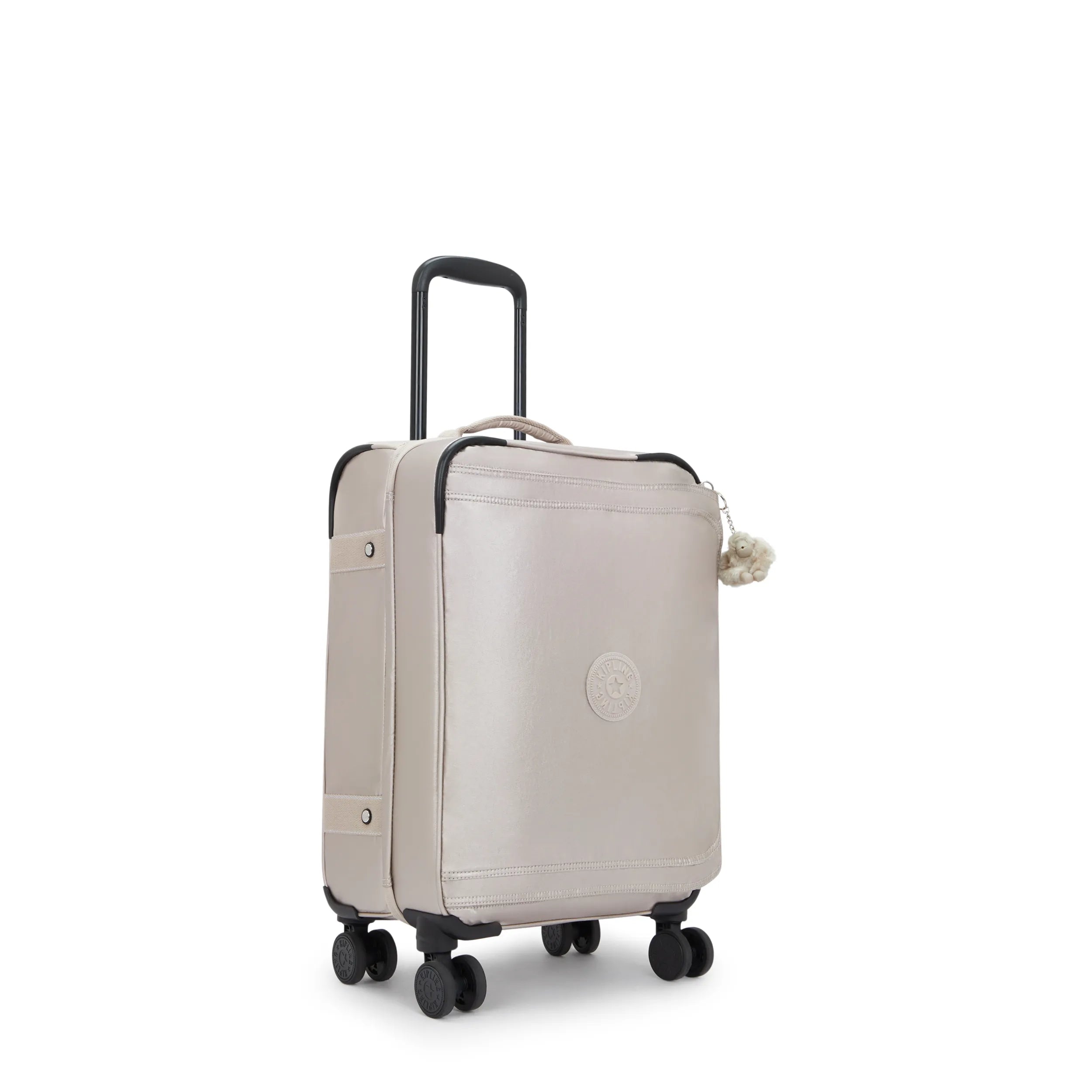 Spontaneous Small Metallic Rolling Luggage - Image 4