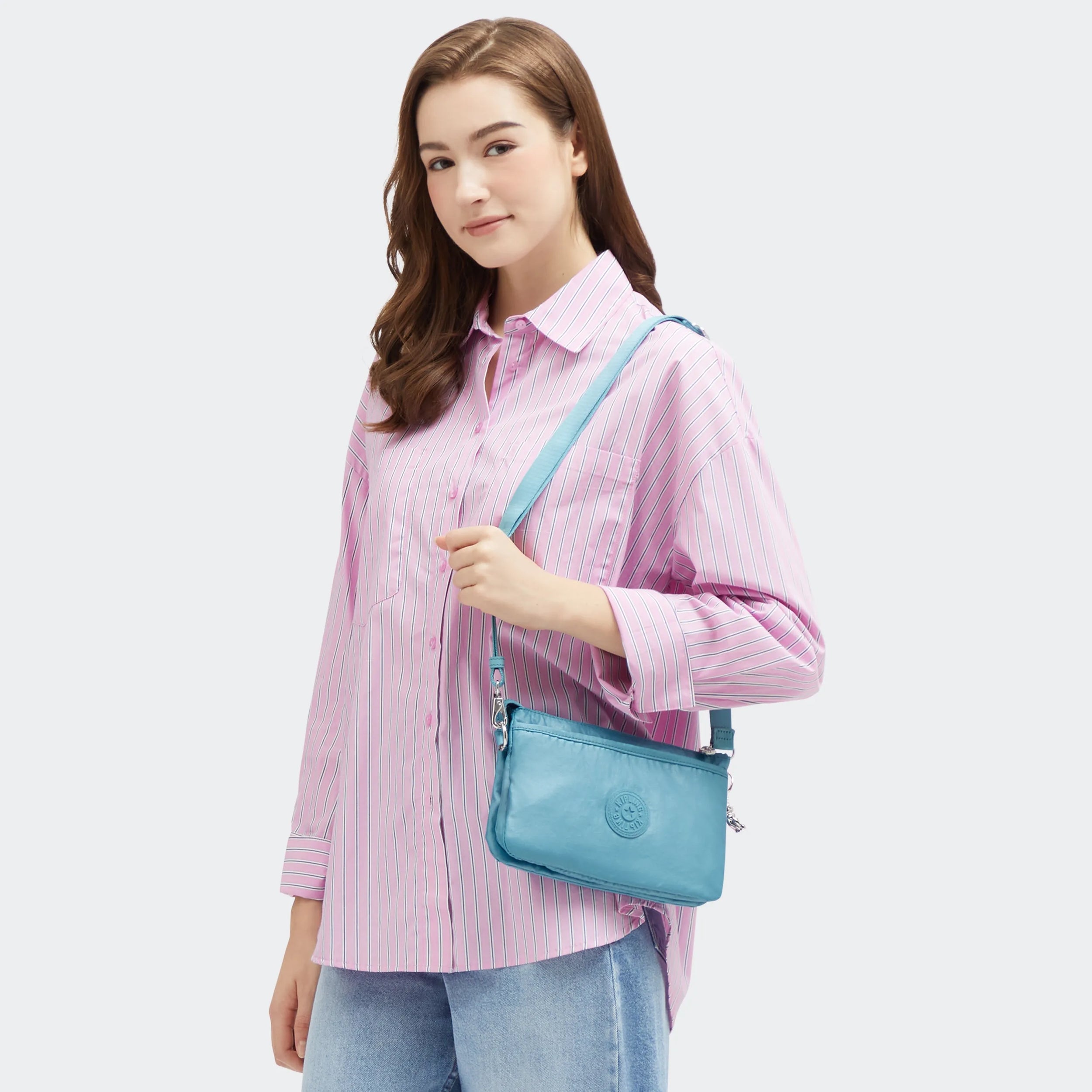 Riri Studded Metallic Crossbody Bag - Image 8